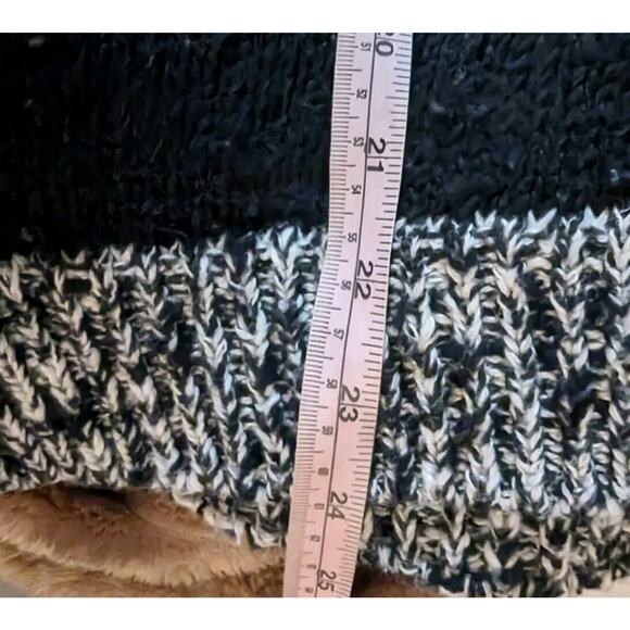 Vintage 80s Textured Sweater 3d Women S Black White Gray Stripe Ramie Knit Top - Picture 10 of 11